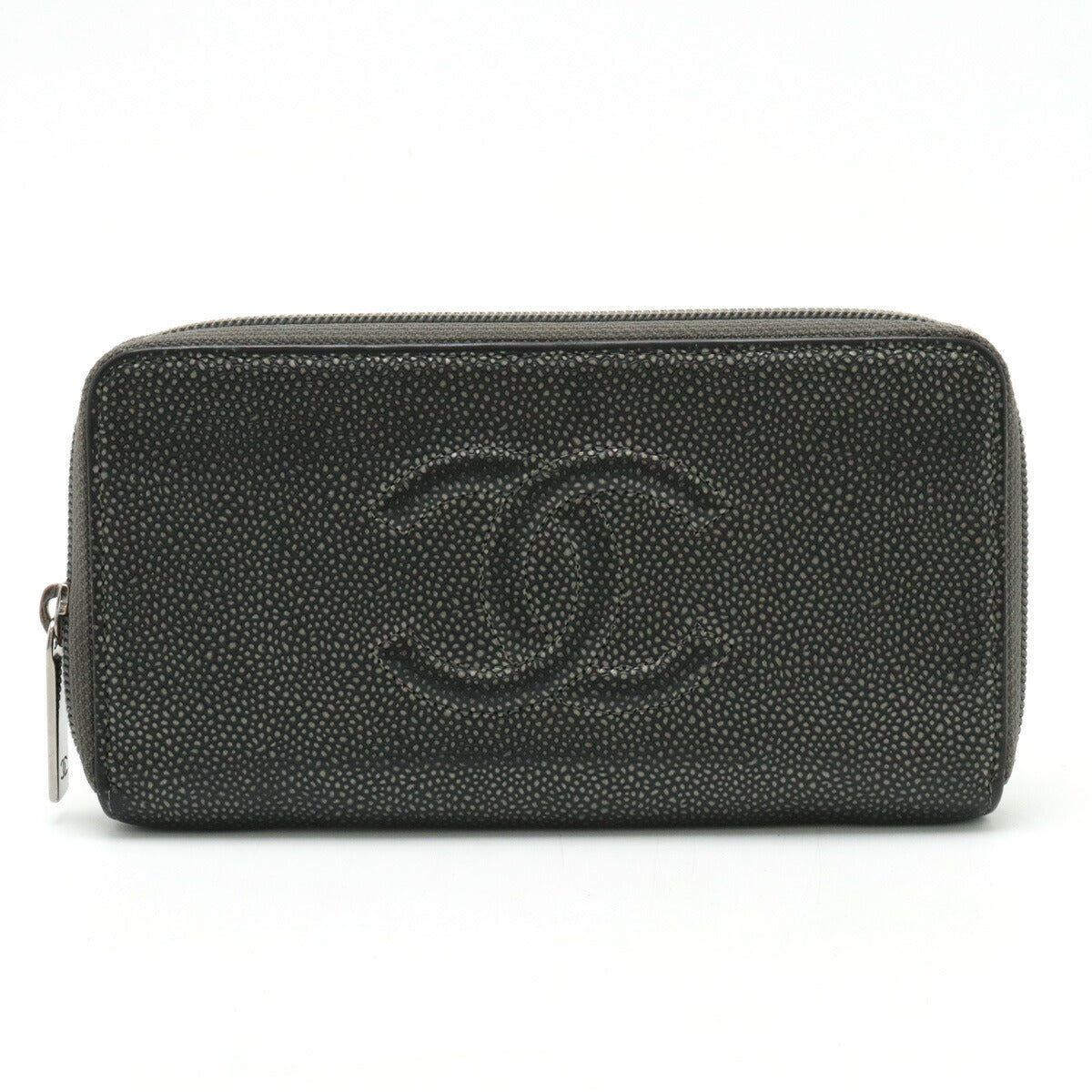 Chanel Caviar Skin Coco Mark Long Wallet A50071