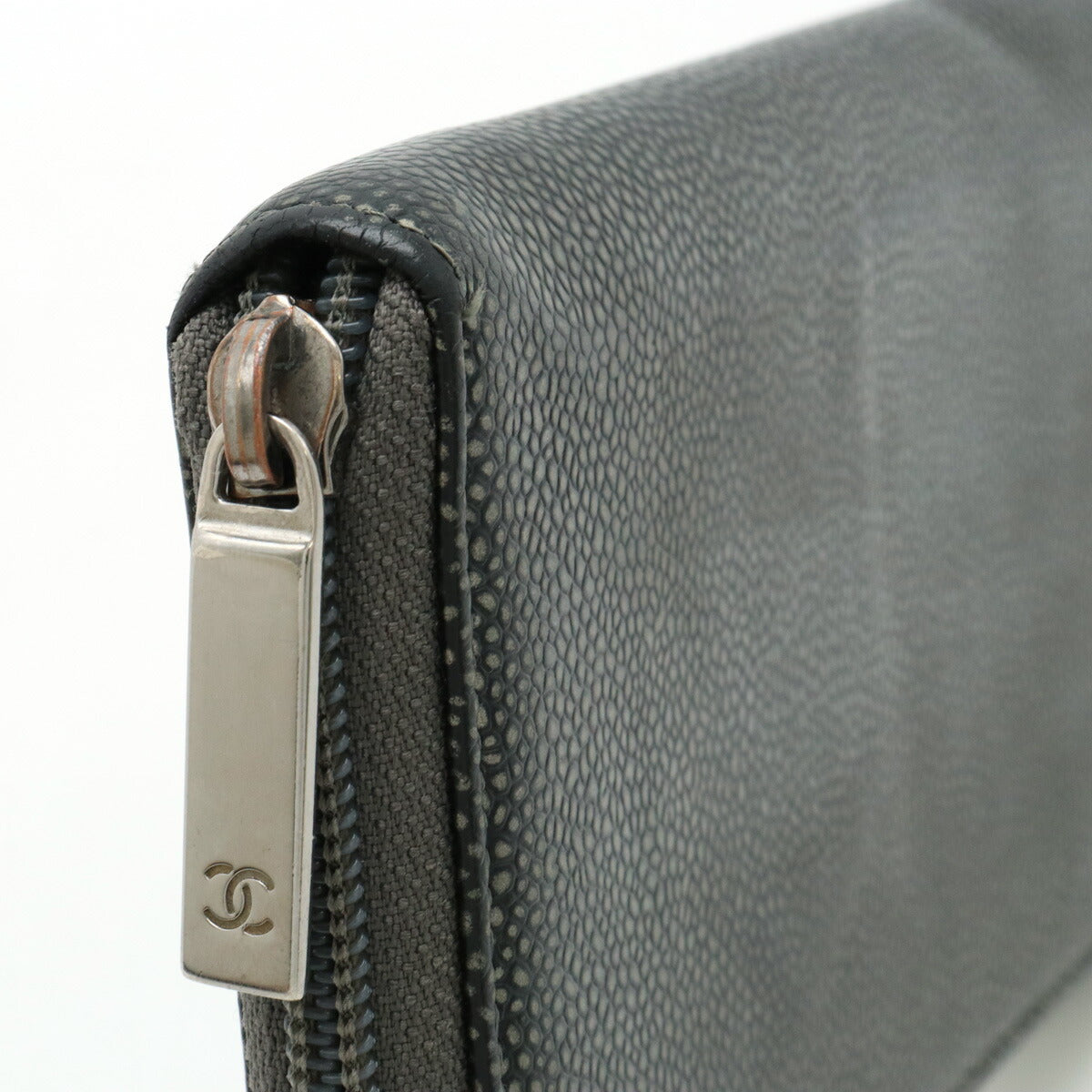 Chanel Caviar Skin Coco Mark Long Wallet A50071