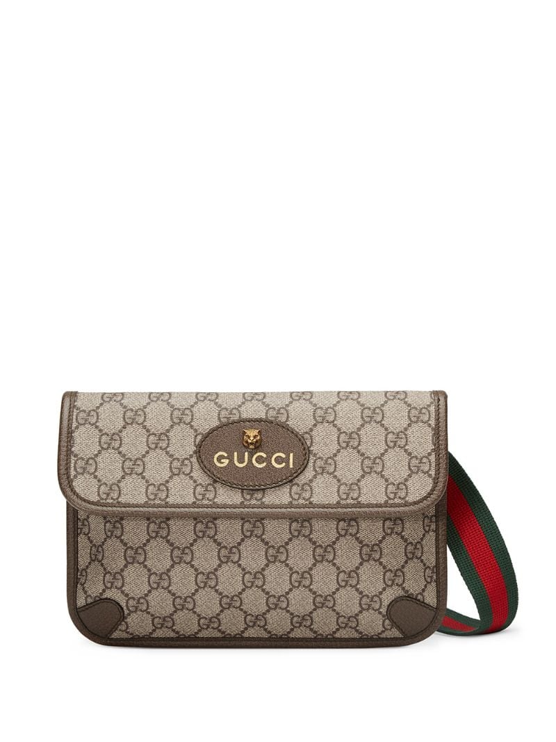 Gucci - GG Supreme belt bag - unisex - Canvas/Leather/Cotton - One Size - Brown