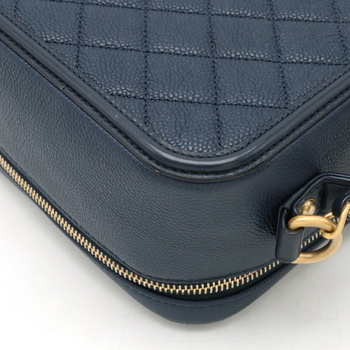 Chanel Caviar Skin Cc Filigree Vanity Case 2Way Bag A93344