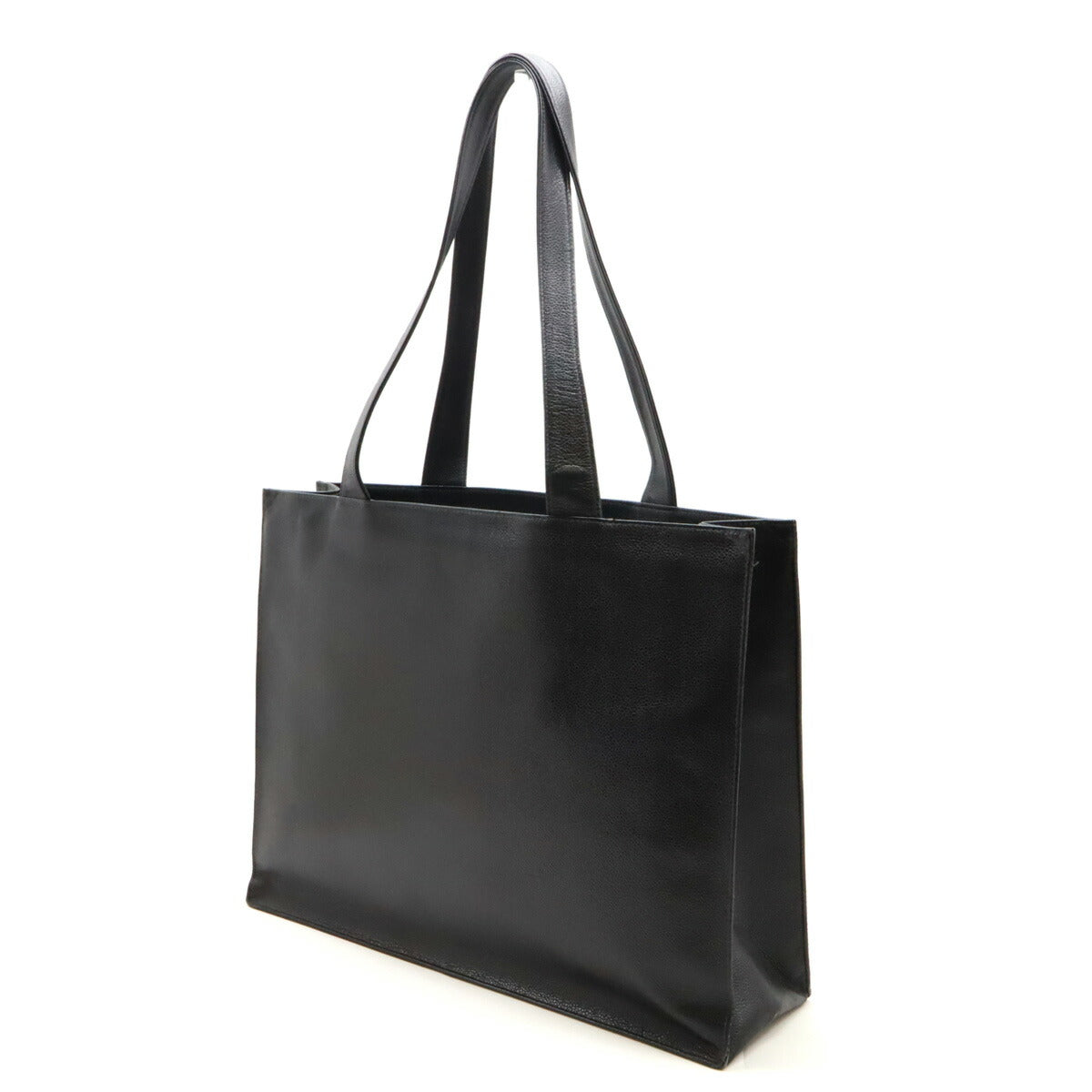 Chanel Caviar Skin Coco Mark 2way Tote Bag Black