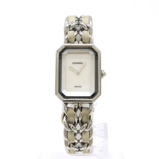 Chanel White Shell Première Watch H1639 Bag