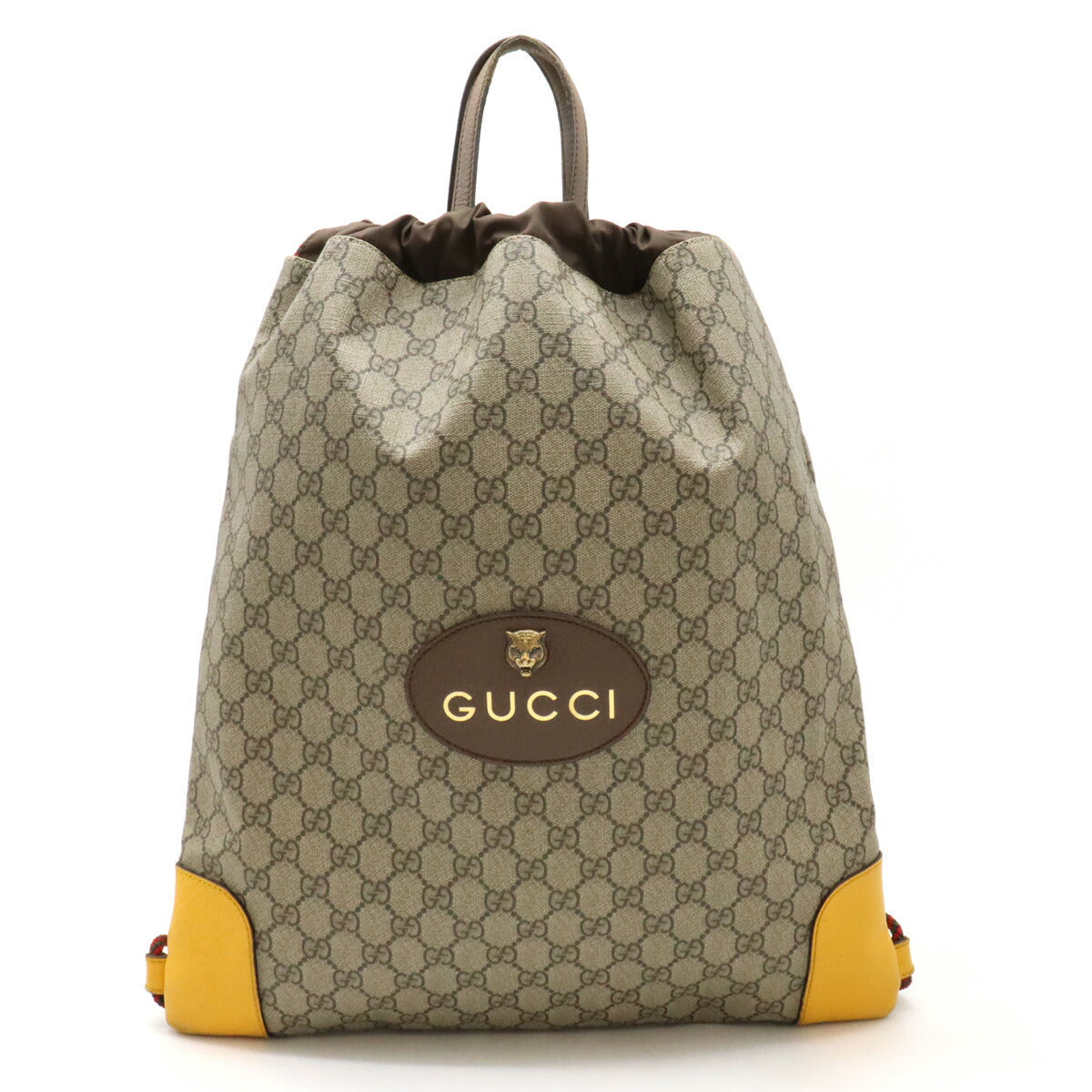 Gucci Supreme Cat Head Drawstring Backpack Jewelry