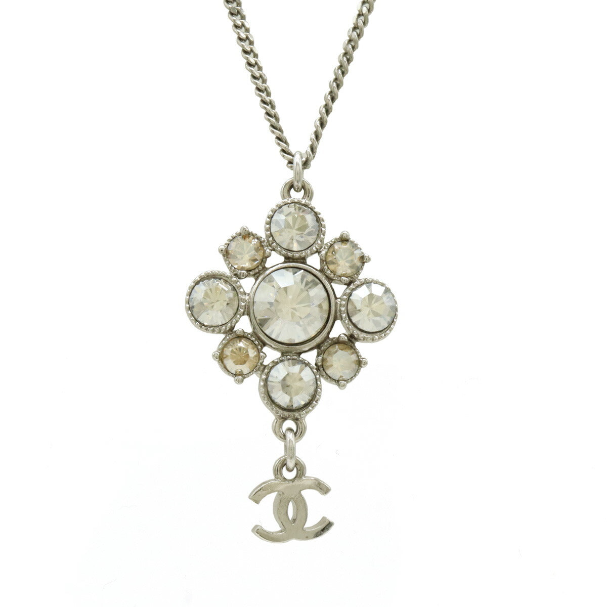 Chanel Metal Coco Mark Necklace Pendant 10V