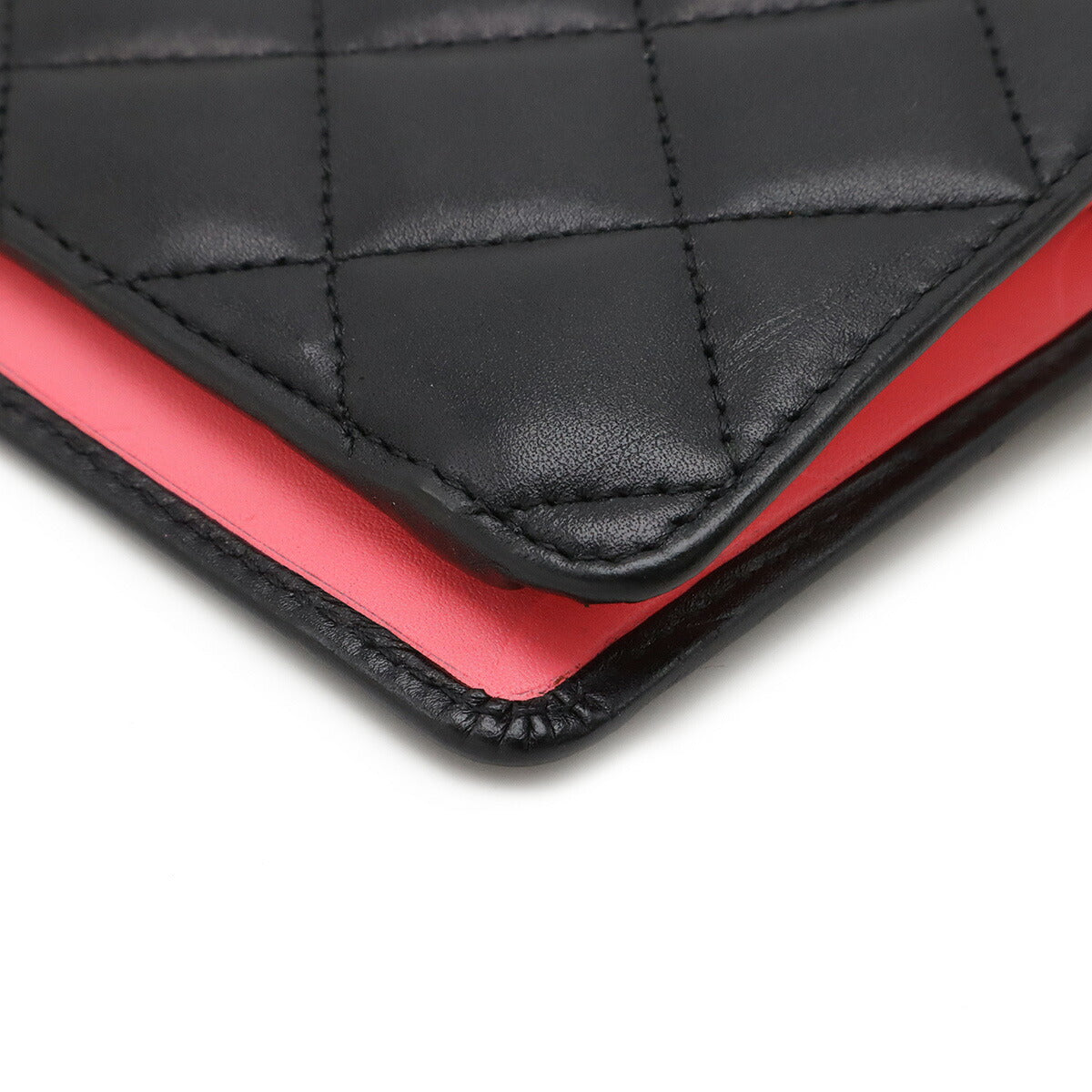 Chanel Cambon Line Soft Calfskin & Patent Long Wallet A26717