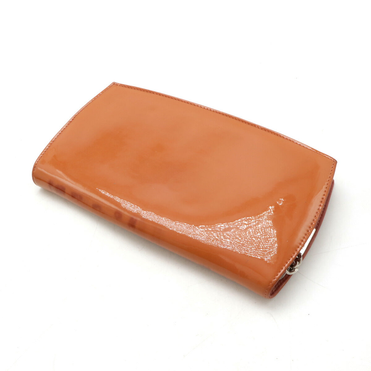 Chanel Patent Leather Coco Mark Long Wallet A47662