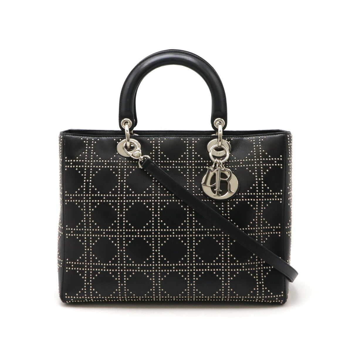Dior Christian Lady 2Way Bag Leather Travel Bag