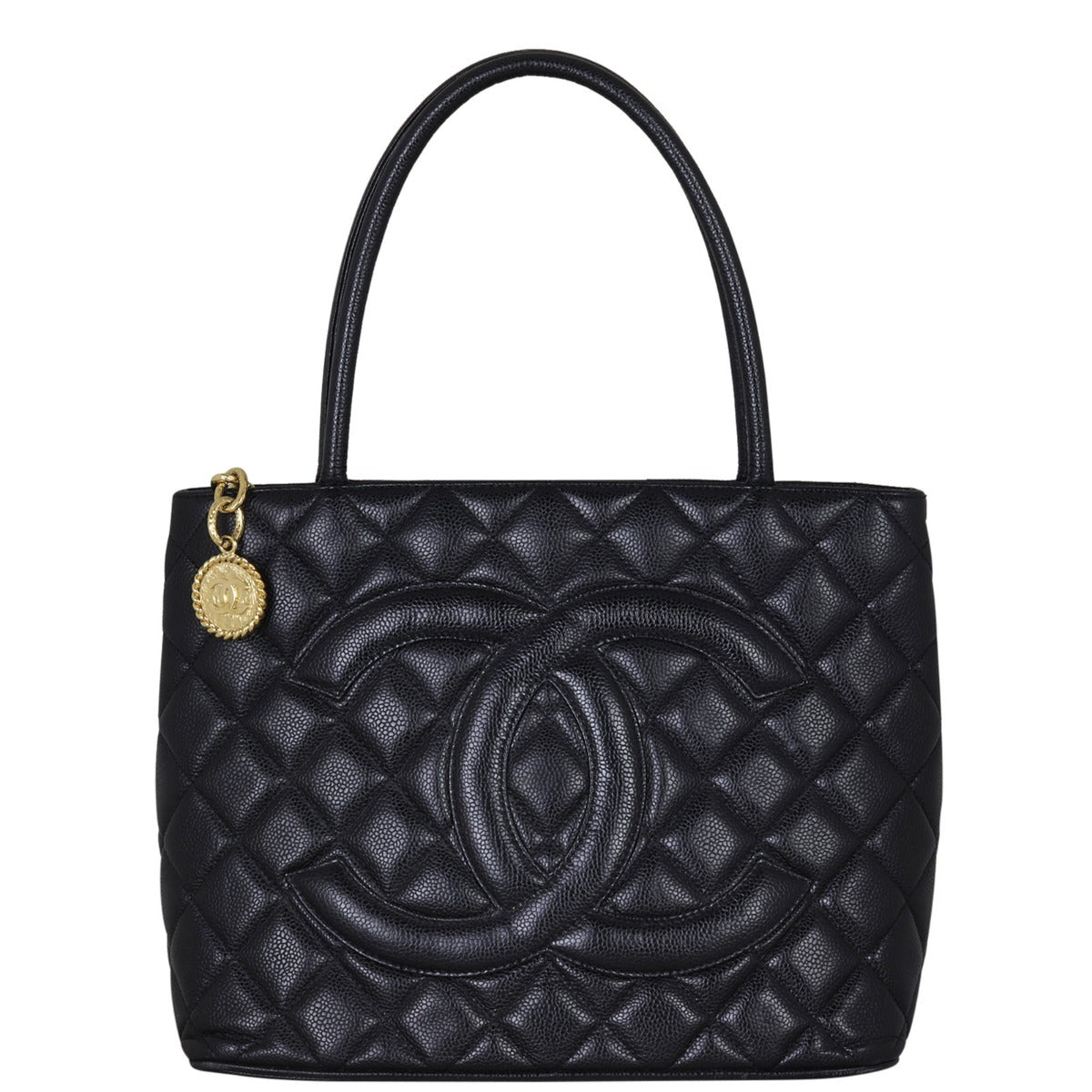Chanel Medallion Tote Zip Gold Tote Bag