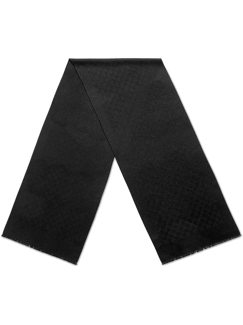 Gucci - GG jacquard cashmere scarf - men - Cashmere - One Size - Black