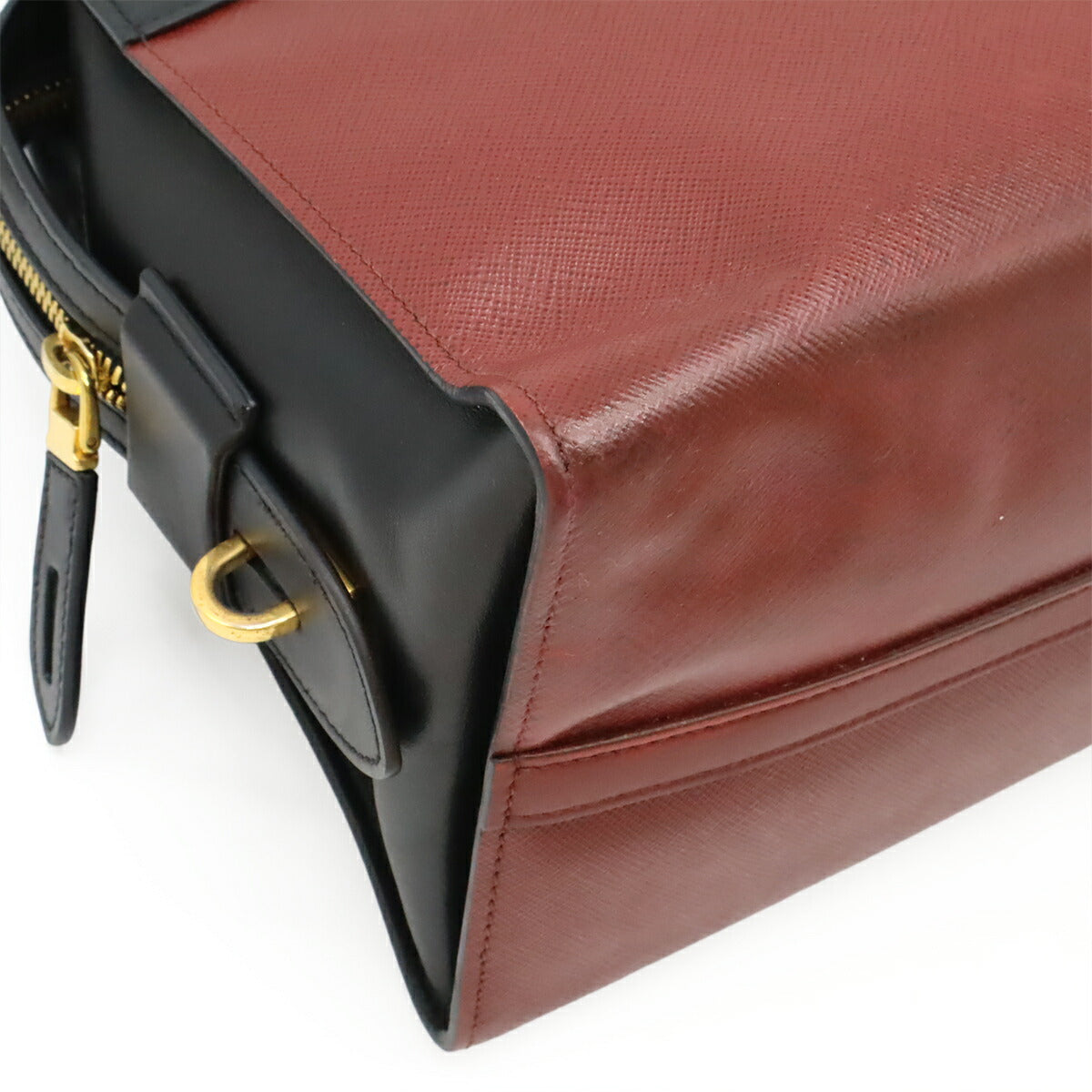 Prada Esplanade 2Way Bag Leather Travel Bag Leather 2Way Bag