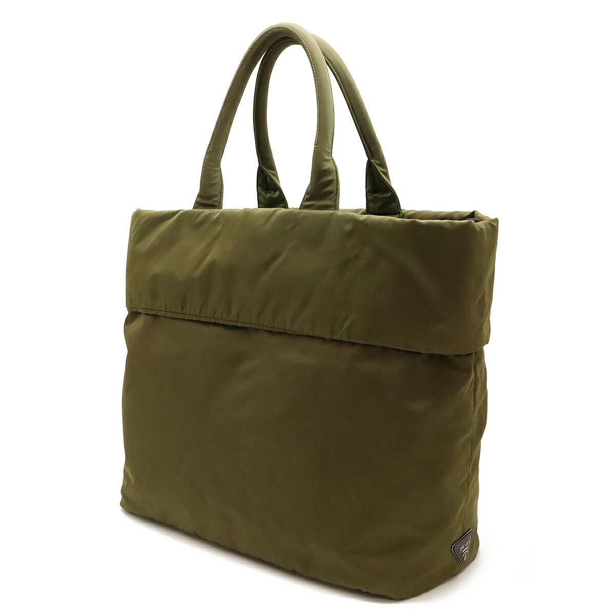 Prada 2Way Tote Bag Leather Nylon Tote Bag 2