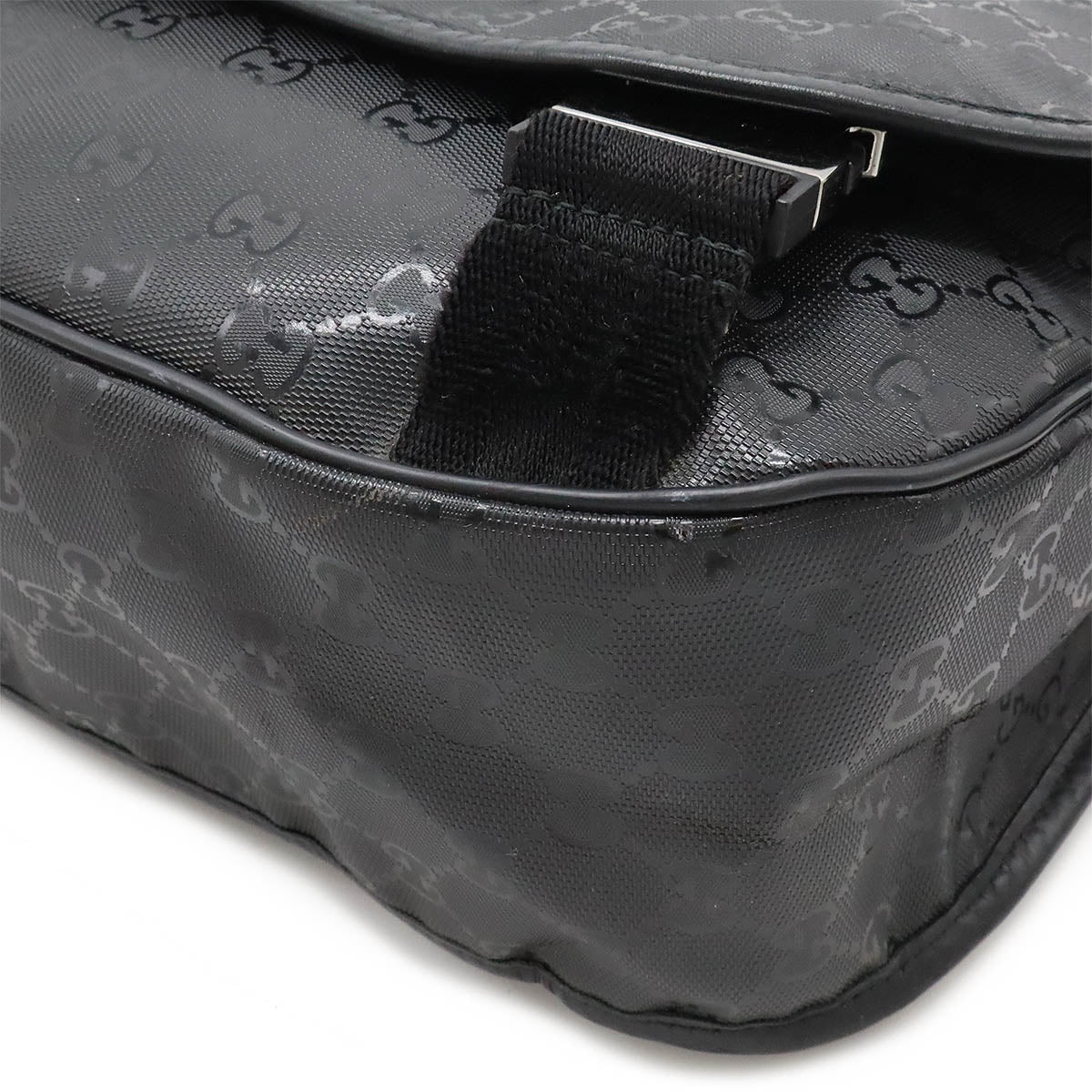Gucci Imprime Pvc Messenger Shoulder Bag Leather