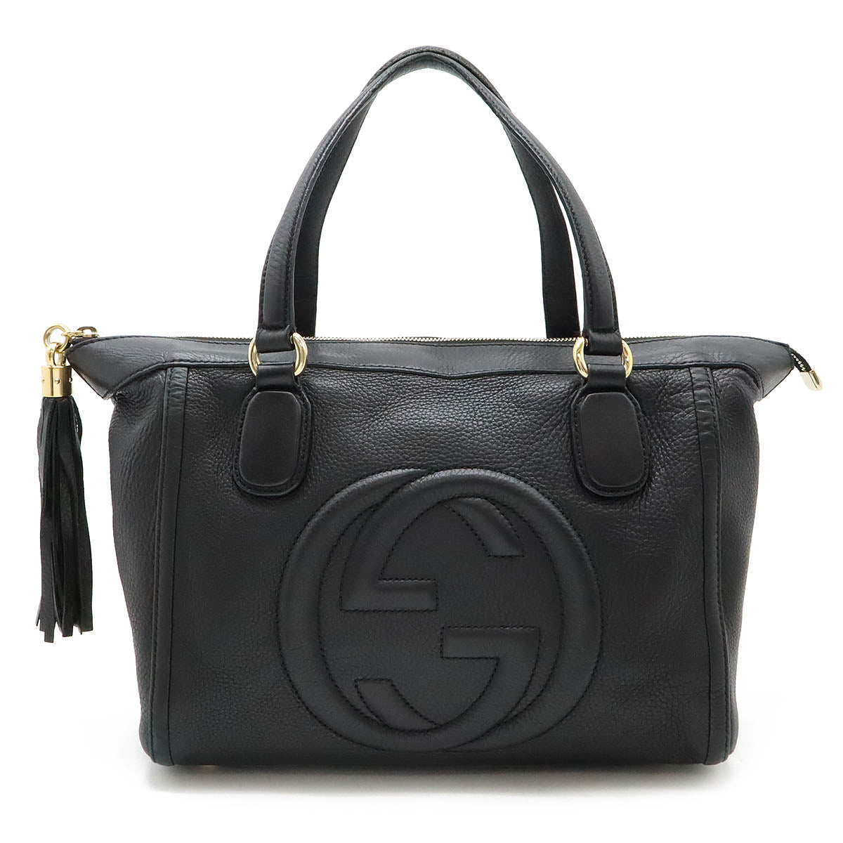 Gucci Soho Interlocking Tote Bag Leather