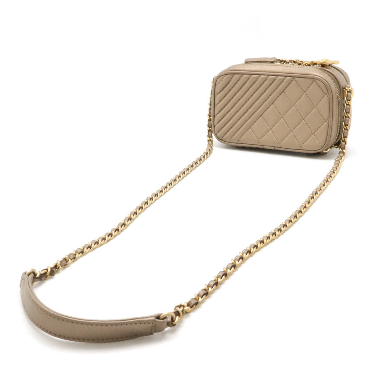 Chanel Leather Coco Mark Camera Bag Shoulder Bag A92656