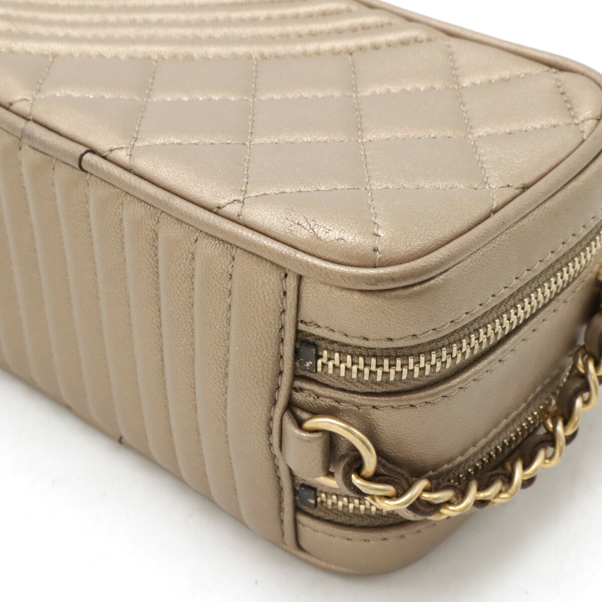 Chanel Leather Coco Mark Camera Bag Shoulder Bag A92656