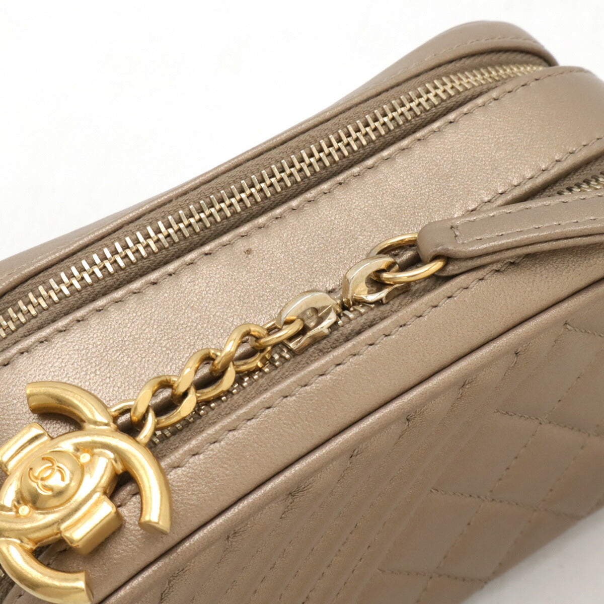 Chanel Leather Coco Mark Camera Bag Shoulder Bag A92656
