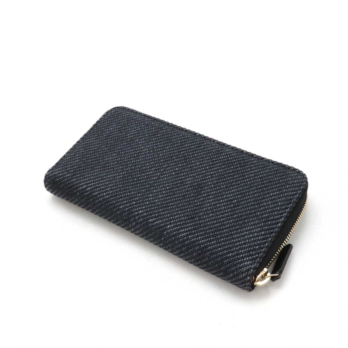 Chanel Deauville Line Straw Canvas Leather Long Wallet A80056