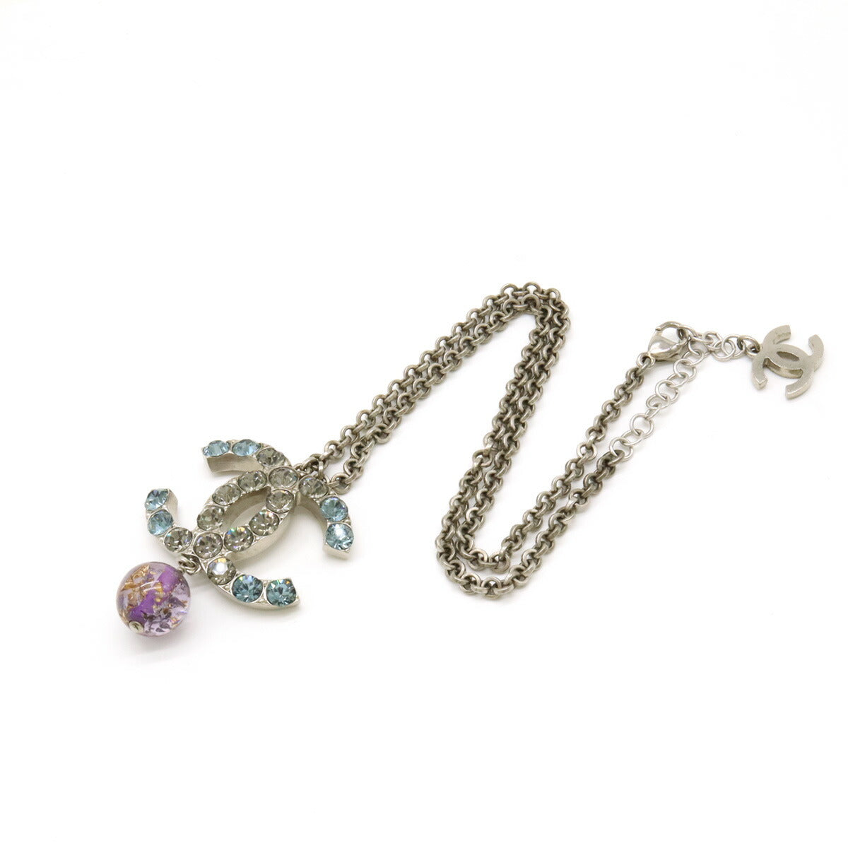 Chanel Metal Coco Mark Pendant Necklace 06P