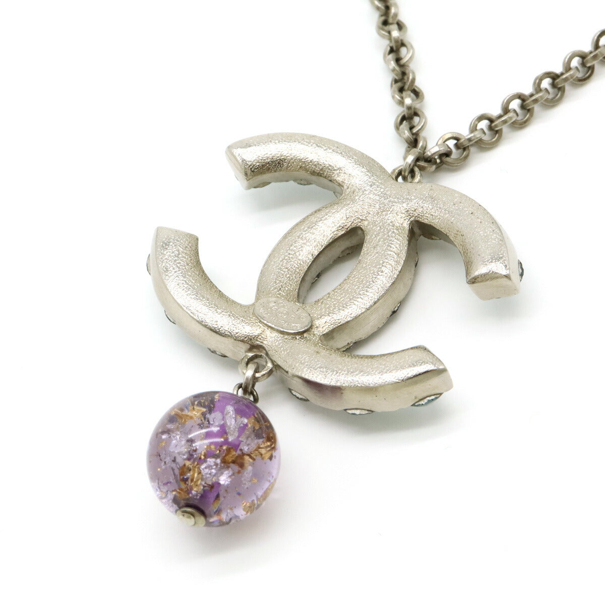 Chanel Metal Coco Mark Pendant Necklace 06P