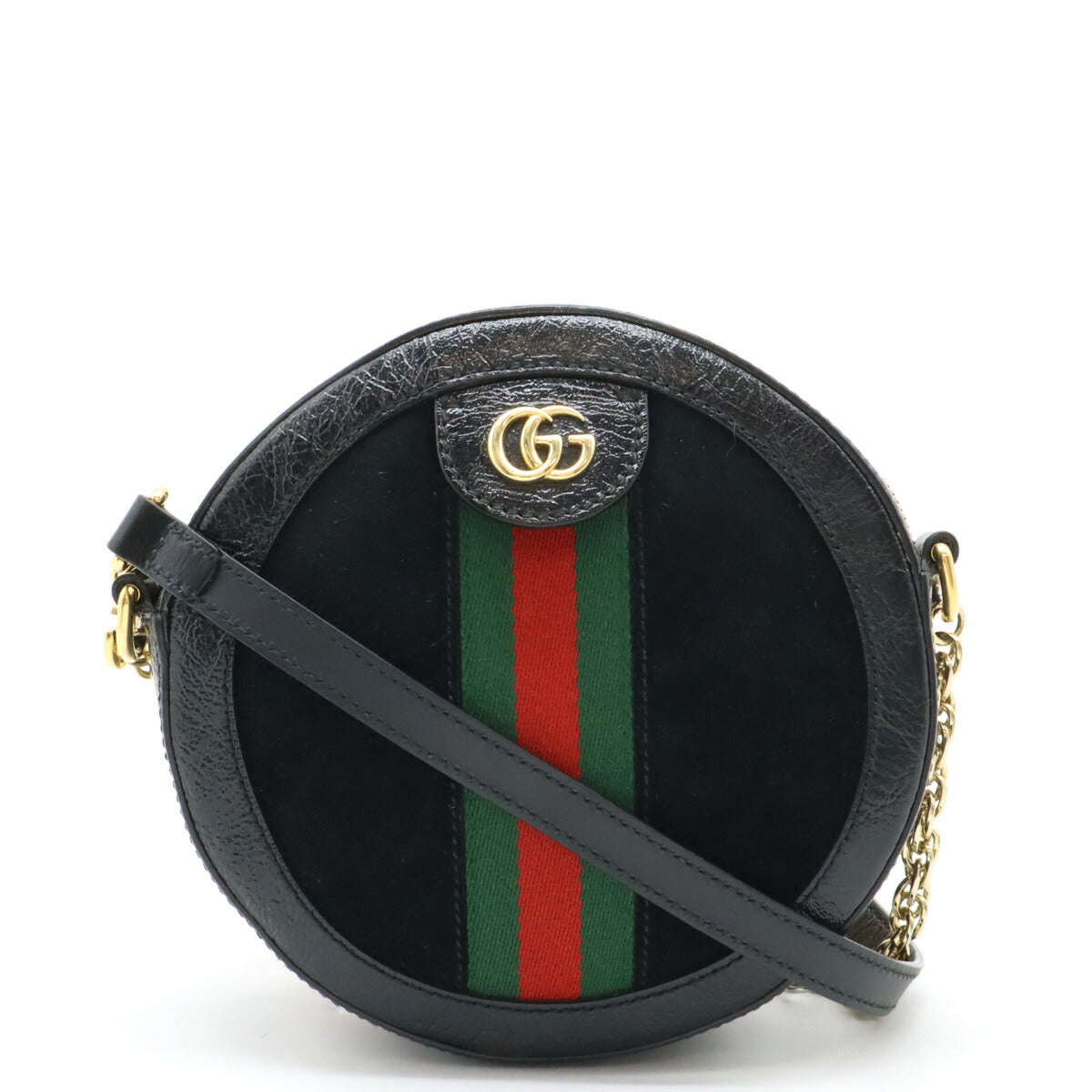 Gucci Patent Ophidia Marmont Shoulder Bag Leather Suede