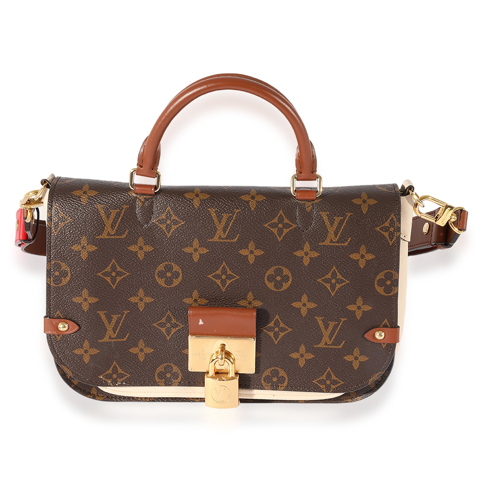 Louis Vuitton & Vaugirard Monogram Leather Canvas Beige Shoulder Bag
