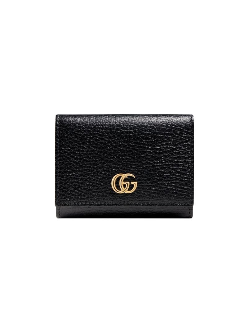 Gucci - GG Marmont leather wallet - women - Leather/metal - One Size - Black