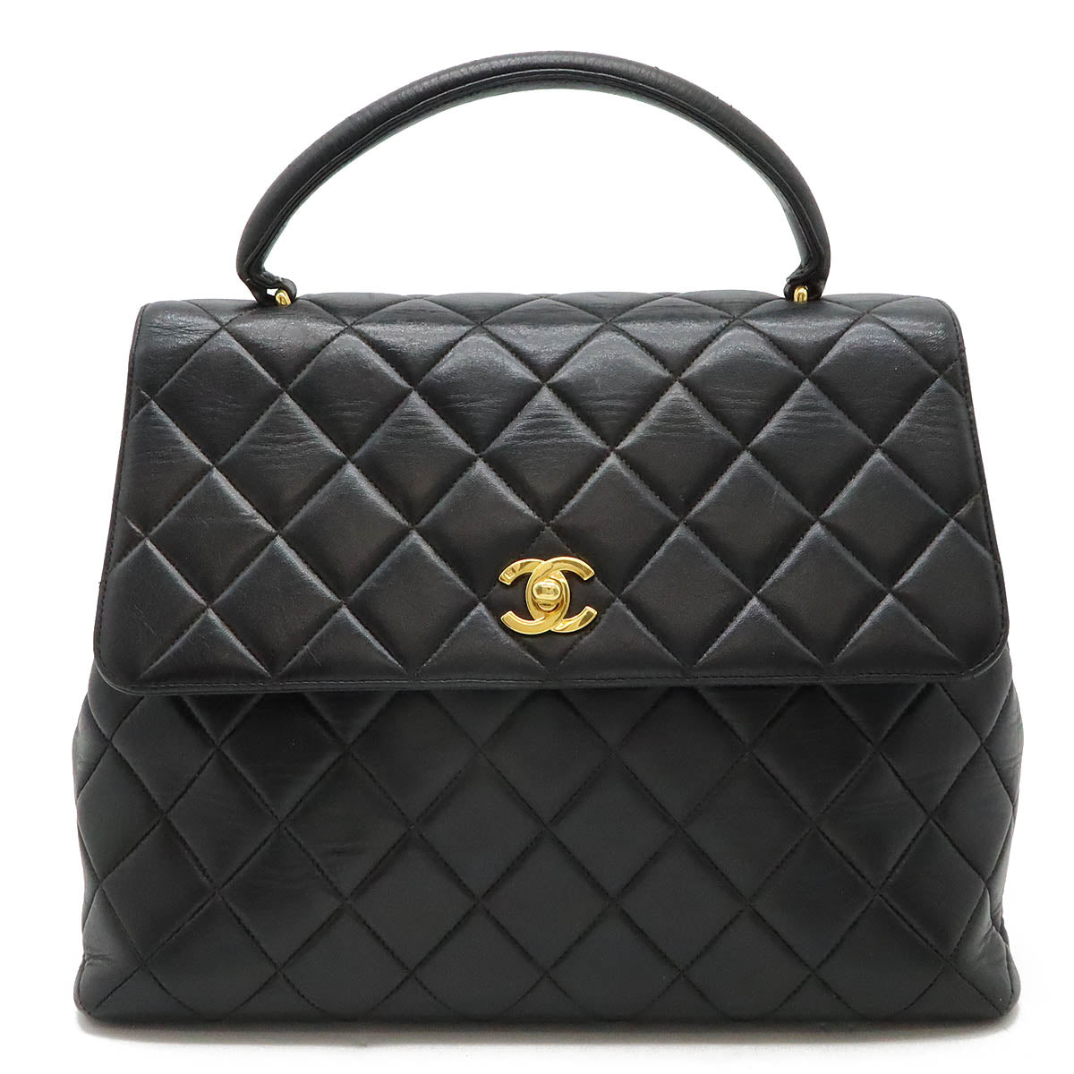 Chanel Leather Matelassé Coco Mark Flap Bag A12397