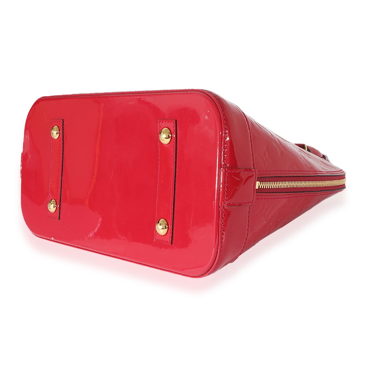 Louis Vuitton Cerise Vernis Alma MM Monogram Handbag
