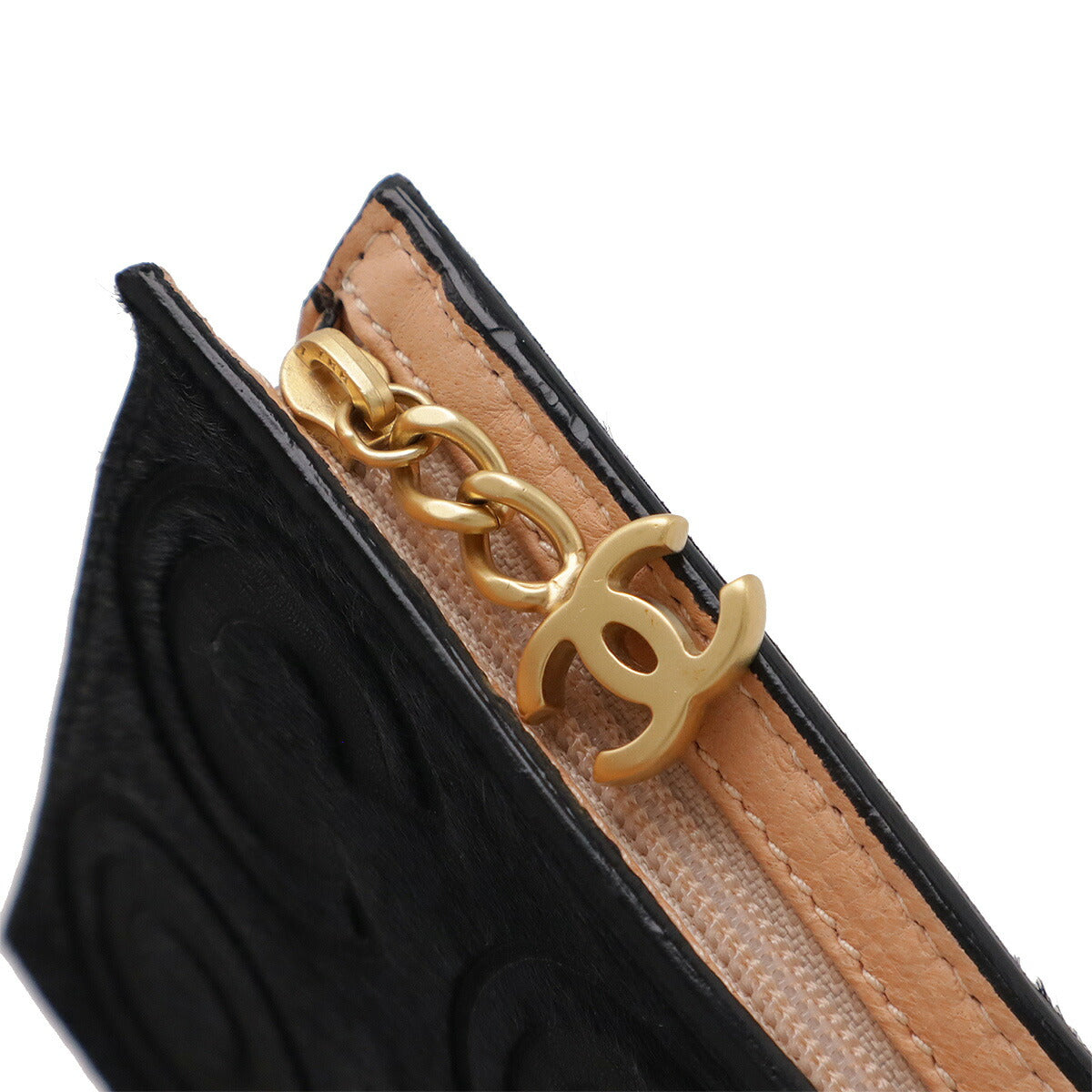 Chanel Harako/Leather COCO Coin Purse A17421