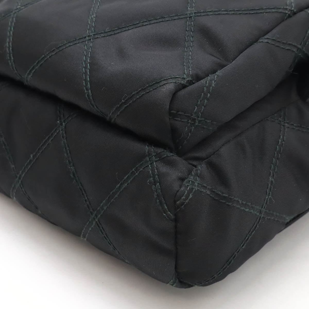 Prada Quilting Backpack 1B017 Leather Nylon Mini
