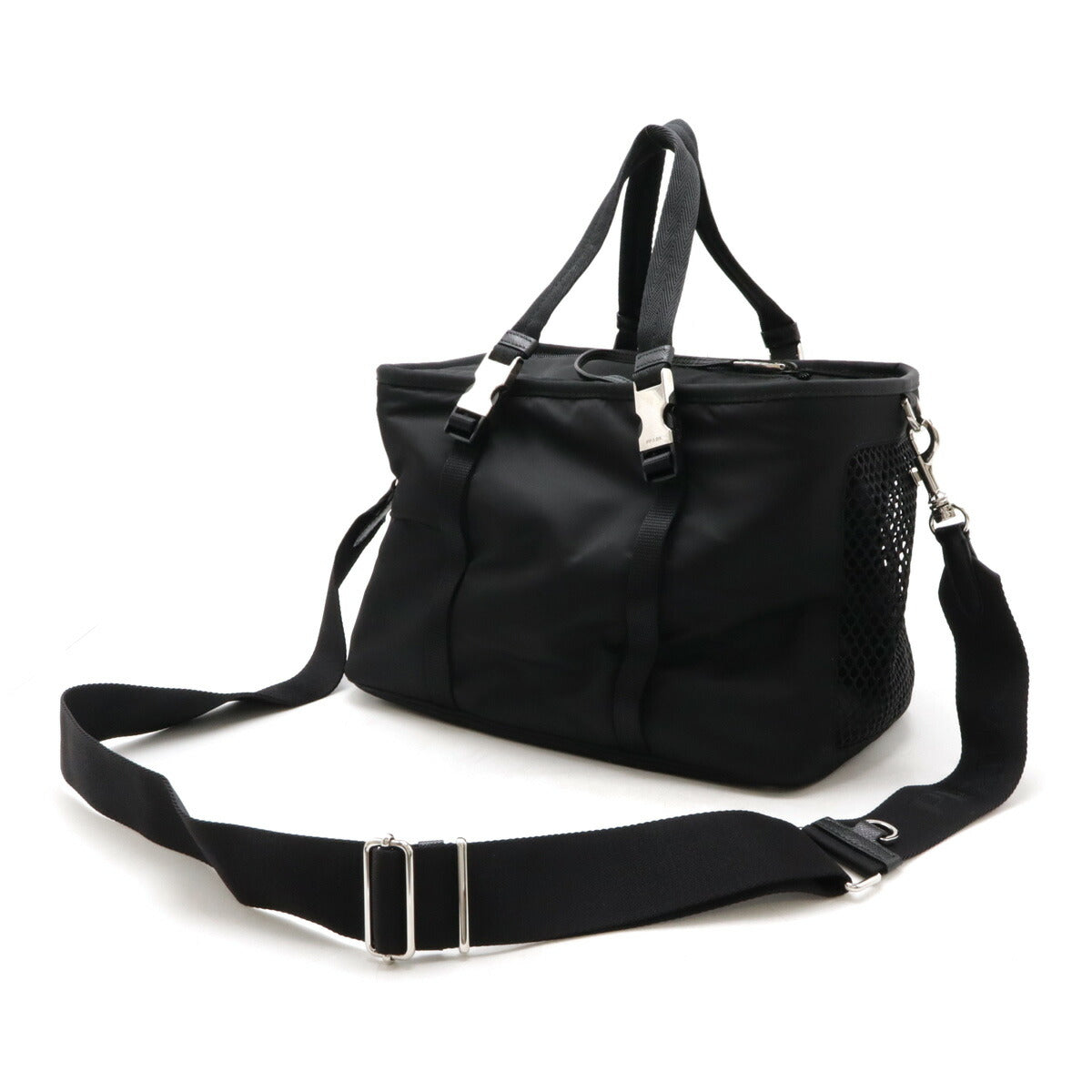 Prada Re Triangle Pet Bag 2Way 2Vc030 Nylon Logo Travel Bag