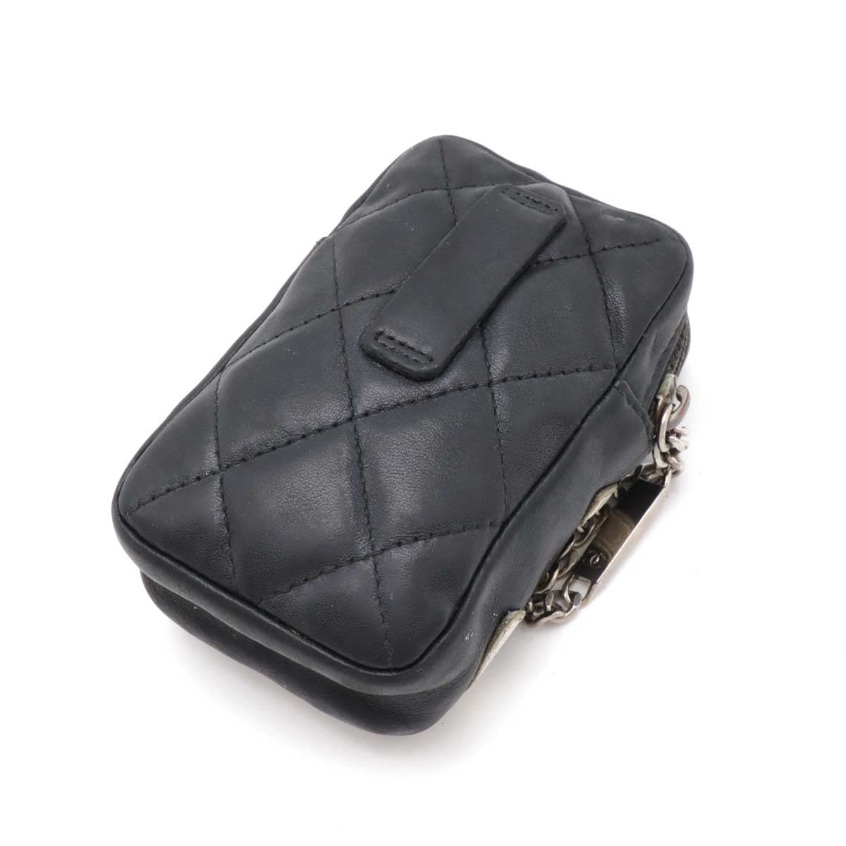 Chanel Cambon Line Leather Cigarette Case Pouch A26732 Handbag