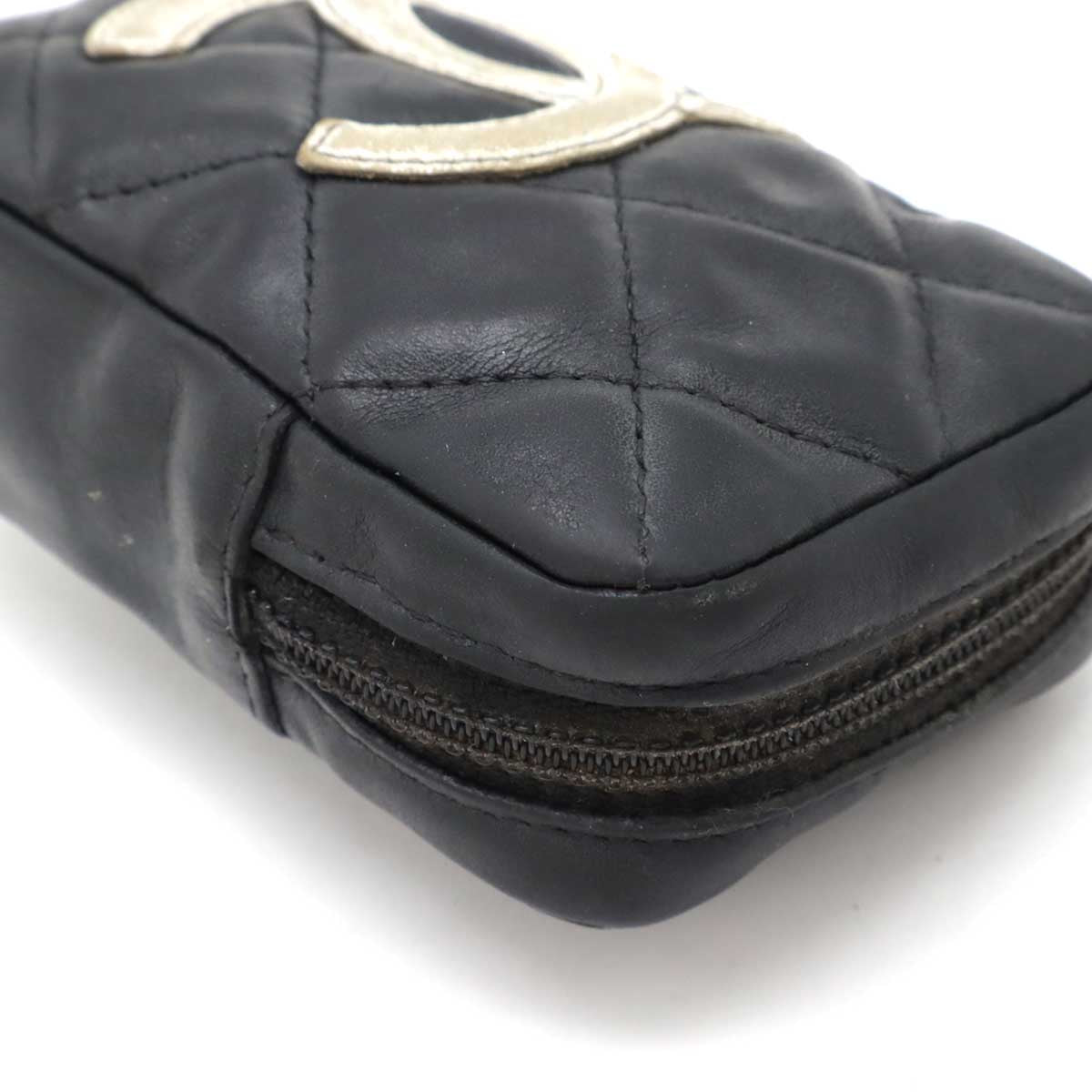 Chanel Cambon Line Leather Cigarette Case Pouch A26732 Bag