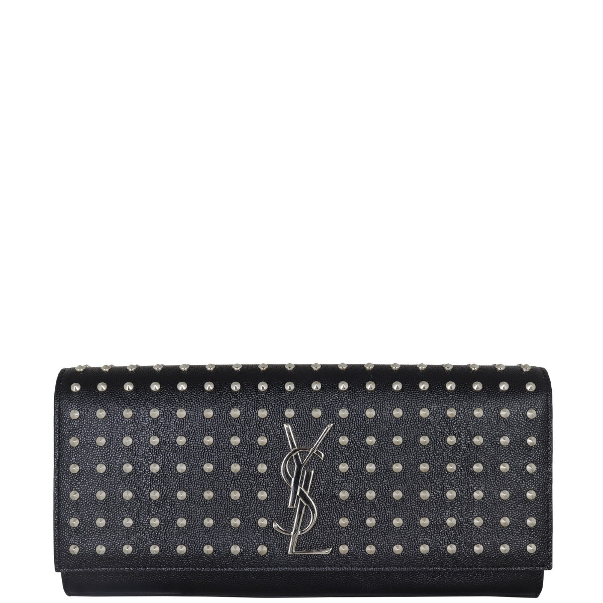 YSL Saint Laurent Kate Studded Clutch Monogram Clutch Bag
