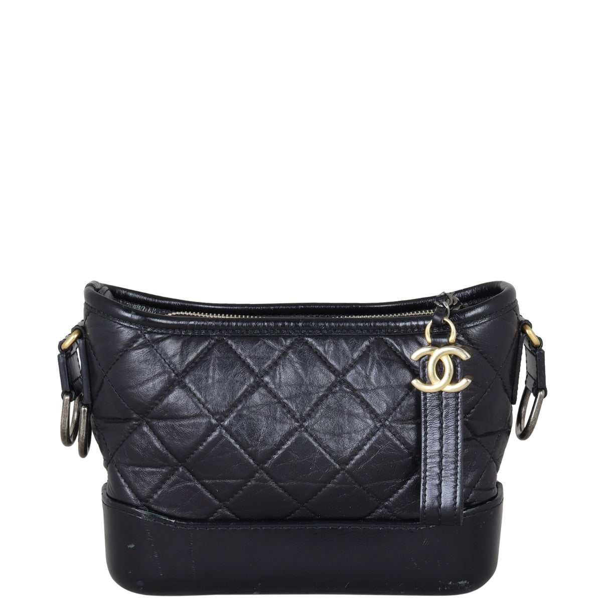 Chanel Gabrielle Hobo 28 Series Black Small Hobo Bag