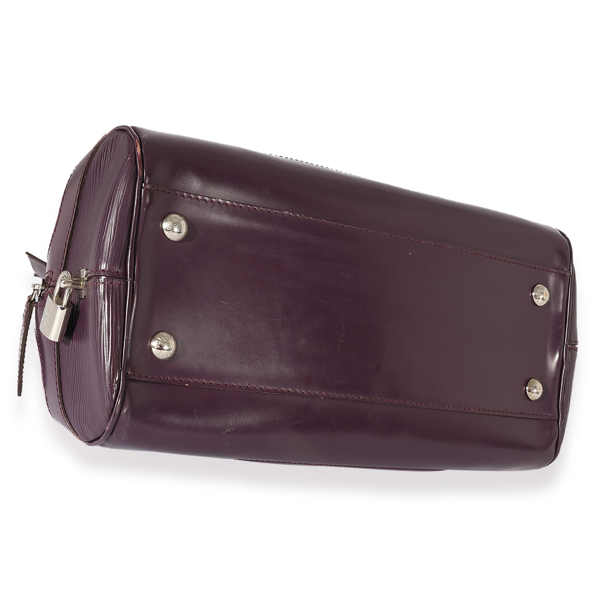 Louis Vuitton Purple Epi Bowling Montaigne PM Handbag