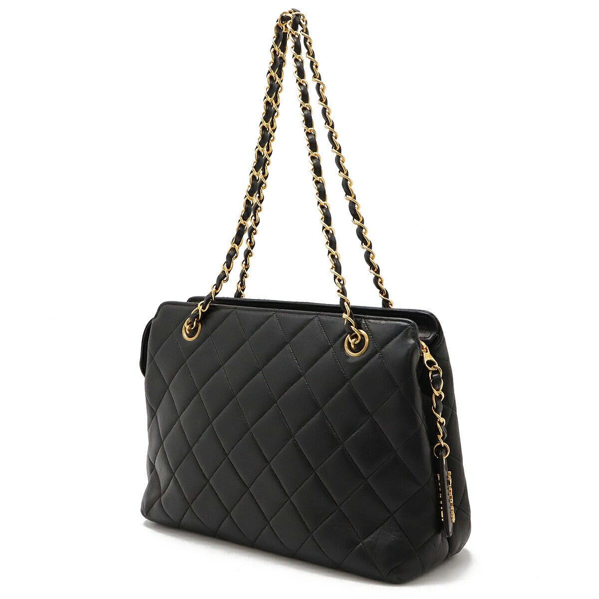 Chanel Lambskin CHAIN TOTE 2way Tote Bag