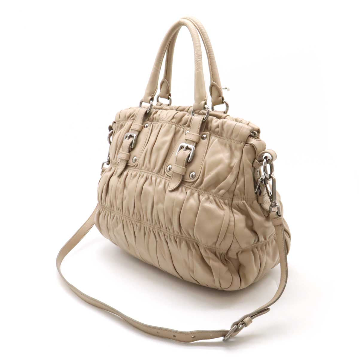 Prada 2Way Bag Leather Travel Bag 2Way Bag Bn1336