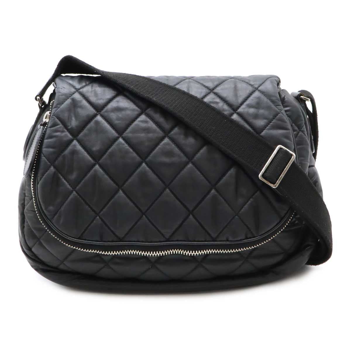 Chanel Coated Nylon Leather Coco Cocoon Matelasse 2way Shoulder Bag
