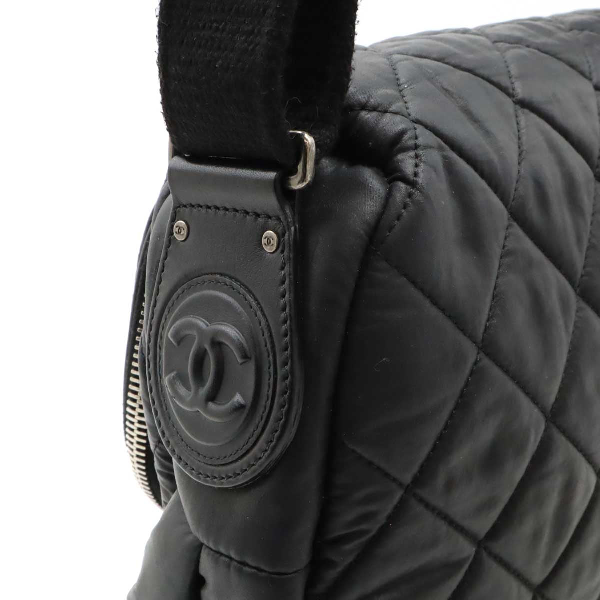 Chanel Coated Nylon Leather Coco Cocoon Matelasse 2way Shoulder Bag