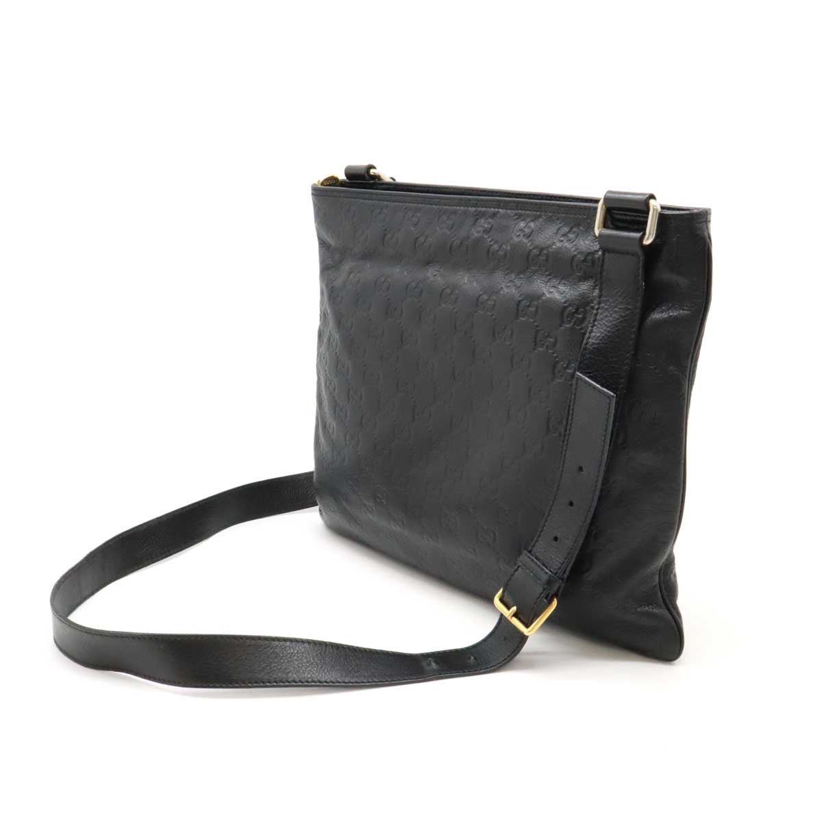 Gucci ssima Shoulder Bag Crossbody Leather Black Crossbody Bag