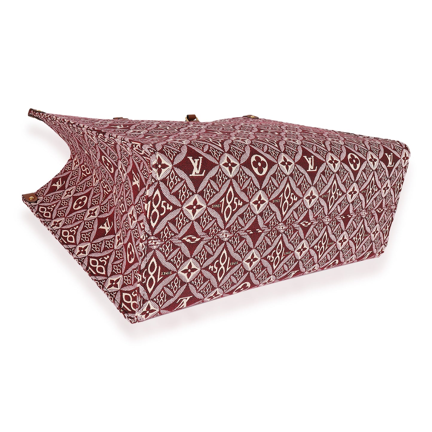 Louis Vuitton Bordeaux Jacquard Since Onthego GM Handbag