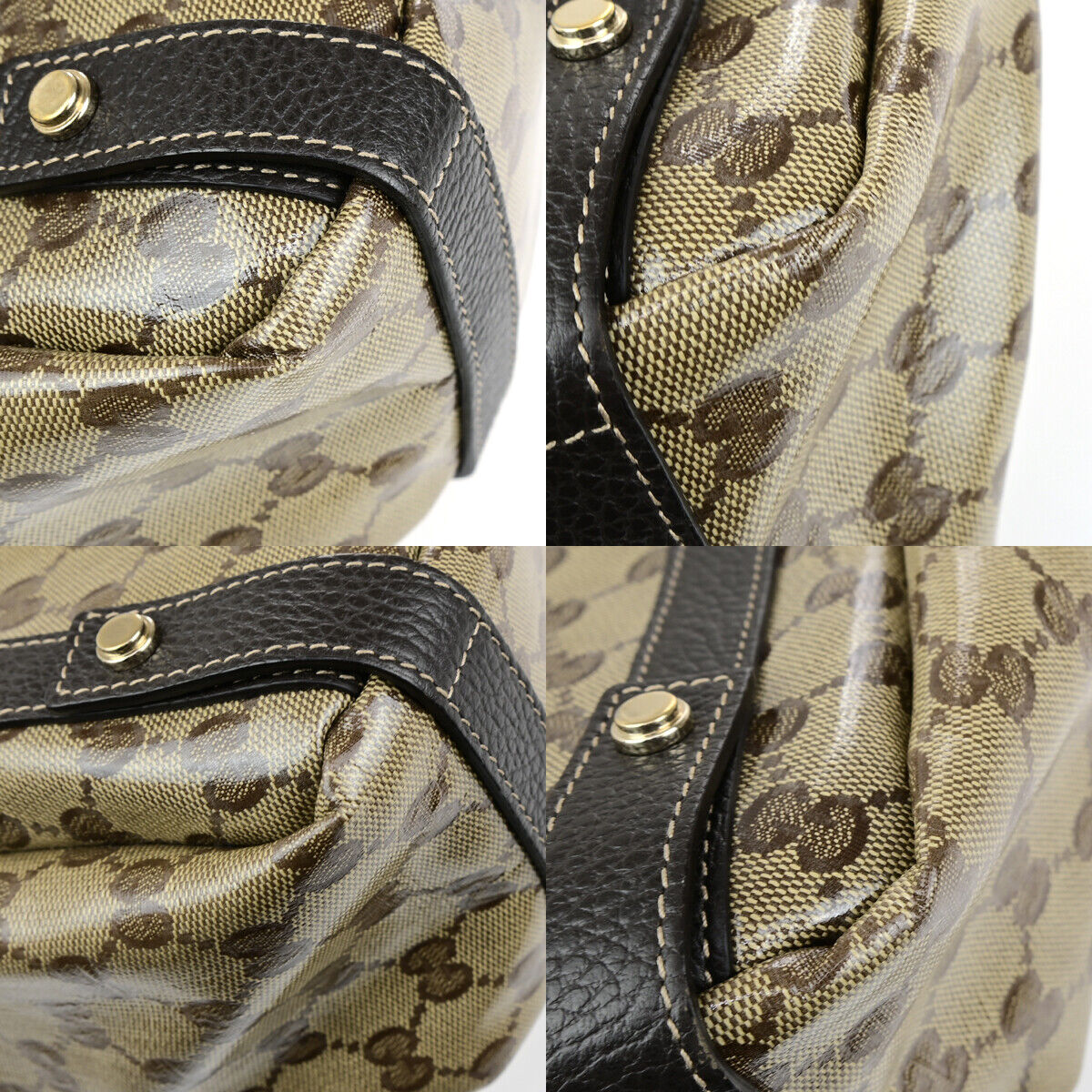 Gucci Pelham Shoulder Bag Coated Canvas Brown Canvas Shoulder Bag Bag