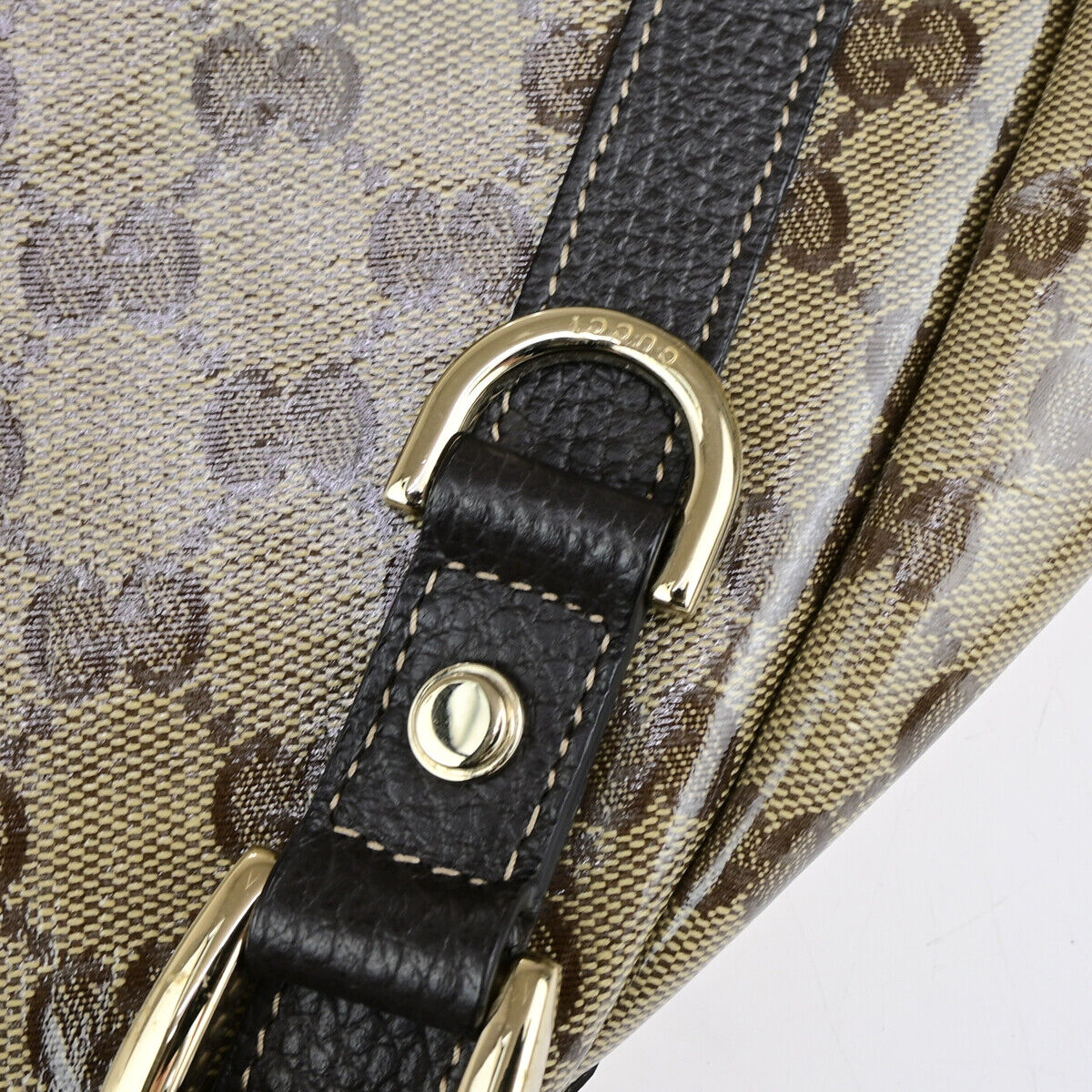 Gucci Pelham Shoulder Bag Coated Canvas Brown Canvas Shoulder Bag Bag