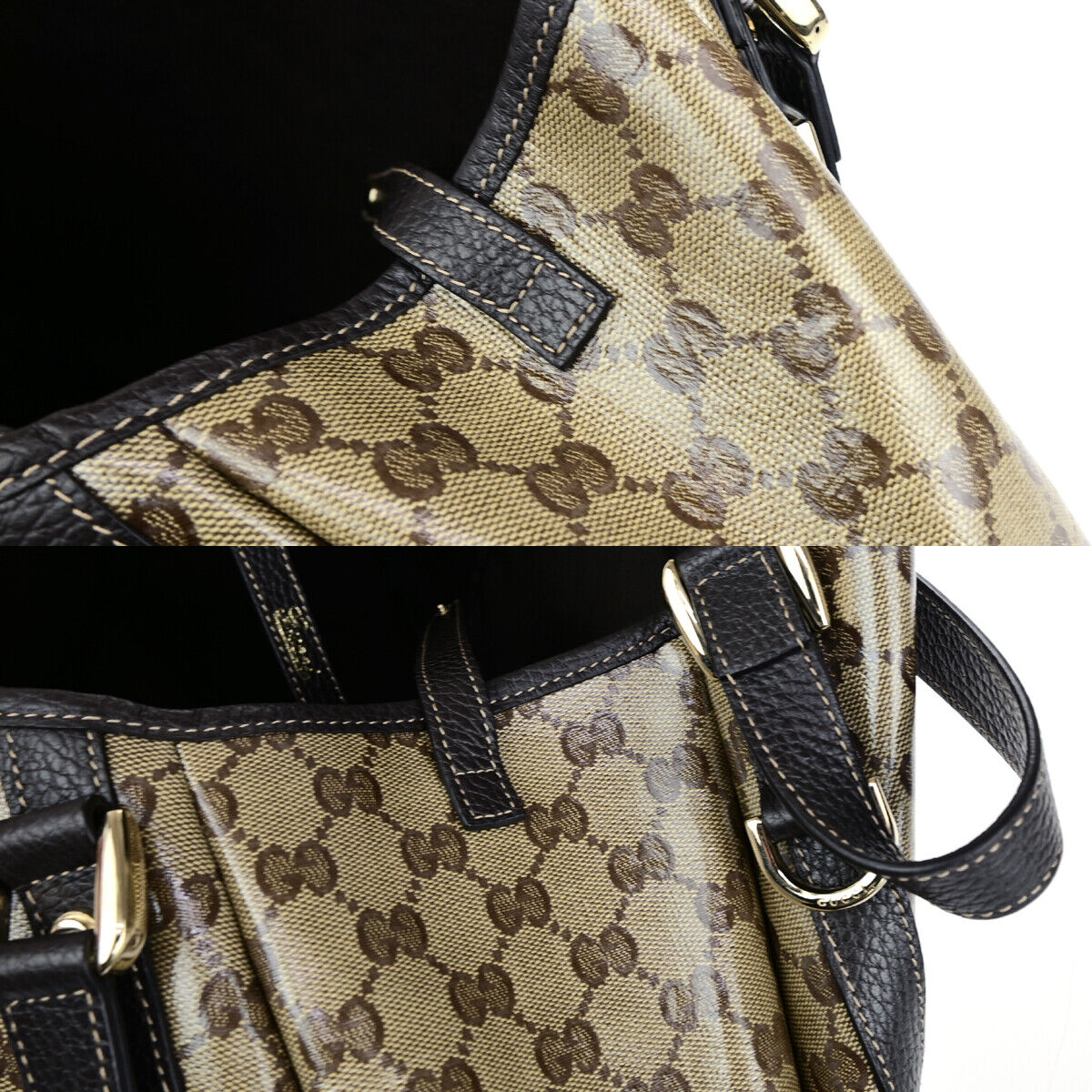 Gucci Pelham Shoulder Bag Coated Canvas Brown Canvas Shoulder Bag Bag
