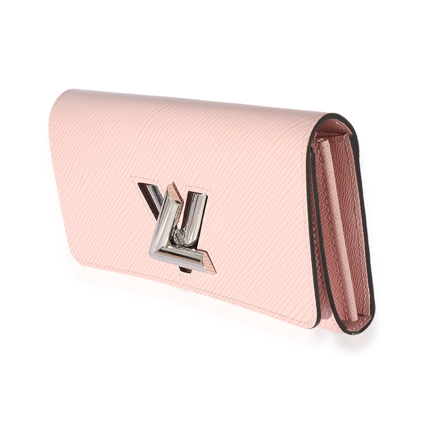 Louis Vuitton Rose Epi Twist Leather Wallet Case