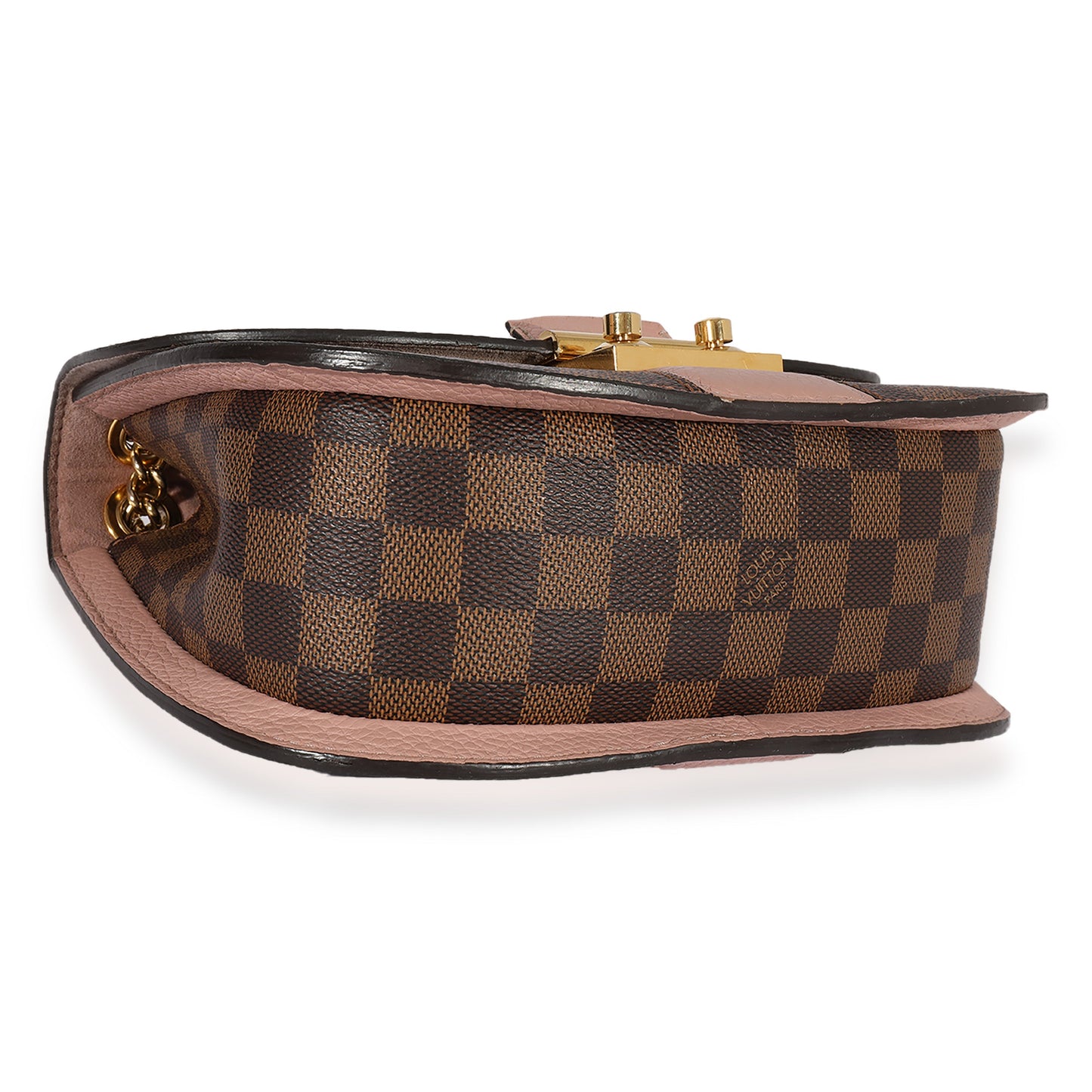 Louis Vuitton Damier Ebene & Magnolia Cuir Shoulder Bag