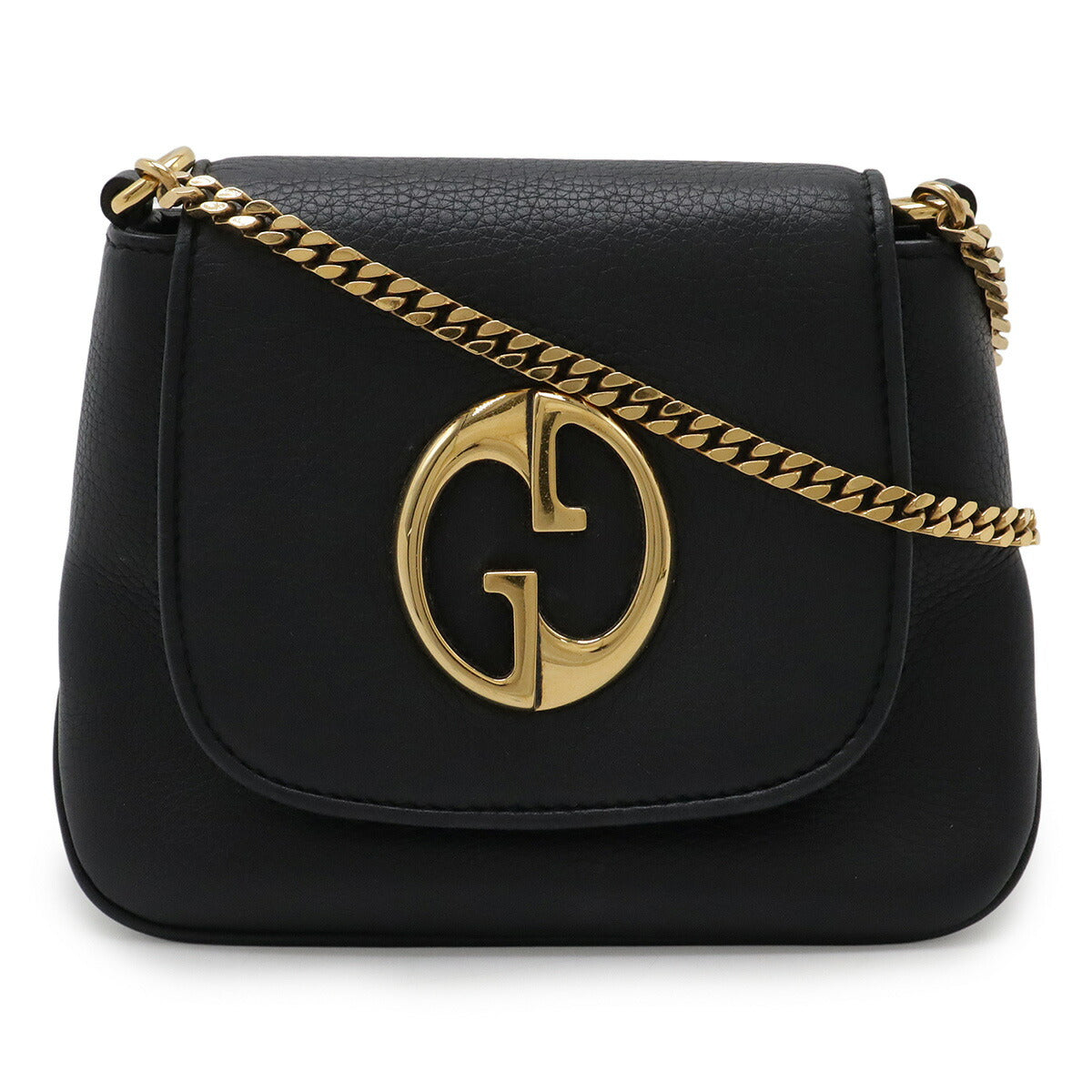 Gucci Double Detail Shoulder Bag Leather