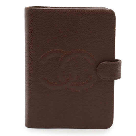 Chanel Coco Mark Caviar Leather Agenda Cover Bag