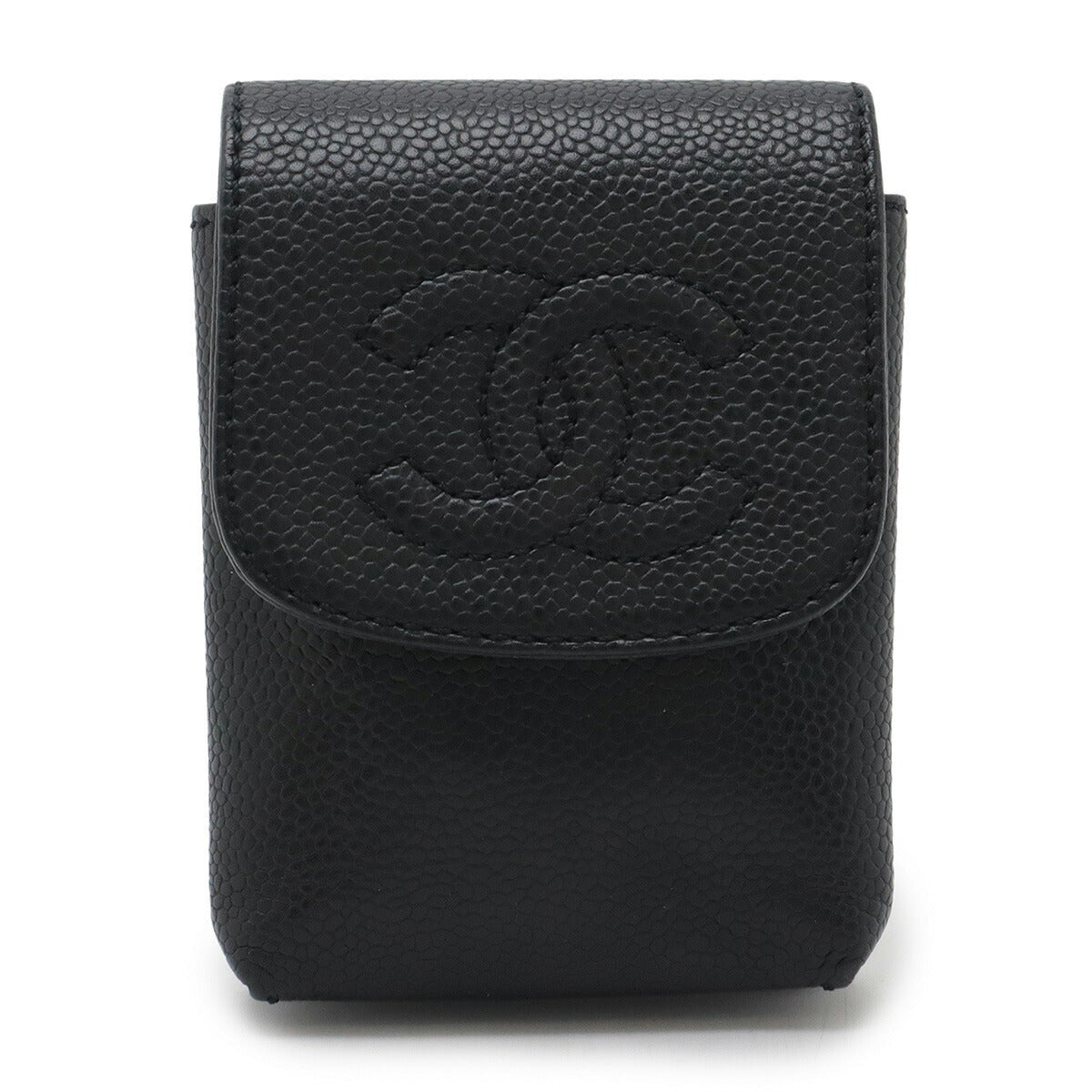 Chanel Coco Mark Caviar Skin Pouch Bag